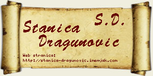 Stanica Dragunović vizit kartica